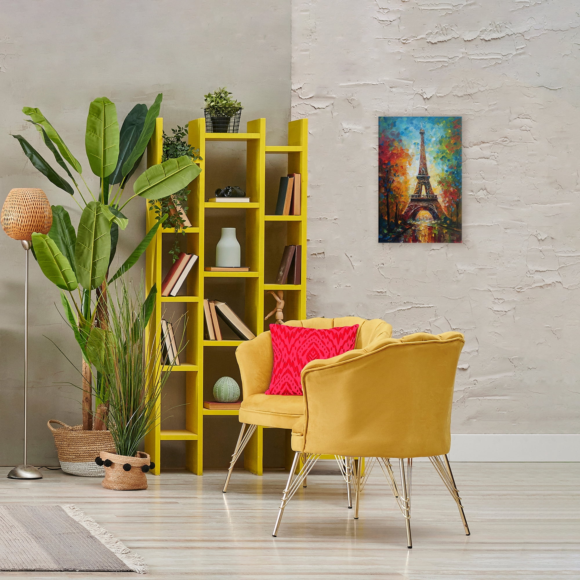 Stupell Industries Colorful Reflection at Eiffel Tower Canvas Wall Art, design by Creative Studio
