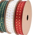 thumbnail image 2 of 3 Rolls 10 Yards Christmas Ribbons Christmas Decorations DIY Wreaths Crafts, 2 of 9