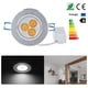 thumbnail image 1 of Bewildely Foco empotrable de luz de techo LED regulable de 3 * 1W Blanco frío 100-140V Iluminación y accesorios Frío Bewildely HA026100-01, 1 of 6