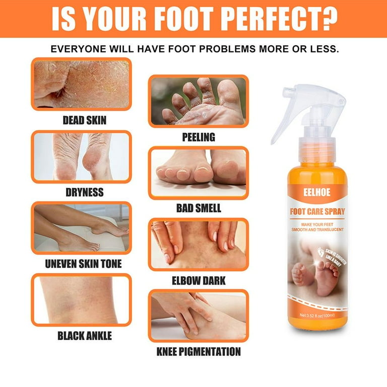 Hand And Foot Peeling Spray 60Ml Callus Dead Skin Removal Spray Foot Heel  Cracked Repair Exfoliating & Moisturizing for Dryness Hand Feet Care 60Ml