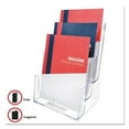 thumbnail image 2 of 3-Compartment Docuholder, Magazine Size, 9.5w X 6.25d X 12.63, Clear | Bundle of 2 Each, 2 of 5