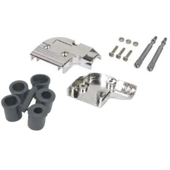 SDRA9AG D-Sub Hood, 9-Pos, 90Deg, 0.20-0.33in, EMI/RFI Grommets, D-Subminiature Series