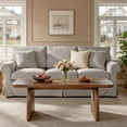 thumbnail image 6 of Fnova Farmhouse Coffee Table for Living Room, 47.24" Rectangle Wood Coffee Table, Easy Assembly, 6 of 19