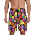 thumbnail image 3 of Lsque Hawaiian Style Mens Sleep Pajama Shorts,Short Pajama Pants, Cotton Ultra-Soft Knit-Large, 3 of 9
