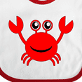 thumbnail image 4 of Inktastic Cute Red Crab Boys or Girls Baby Bib, 4 of 4