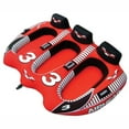 thumbnail image 1 of Airhead Towable Tube AHVI-F3 Viper 3; 3 Rider; Cockpit Style; 98 Inch x 74 Inch Deflated; Red/Black and White; Nylon Shell; 6 Nylon Wrapped Handles With Knuckle Guards, 1 of 5