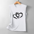 thumbnail image 4 of XMMSWDLA Womens Tank Tops Crew Neck Solid Color Casual Loose Fit Summer Sleeveless Basic Tee Shirts Blouse White Womens Camisole Tank Tops, 4 of 6