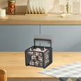 thumbnail image 6 of Ginger & Garlic Organizer | Wall Mounted Spice Rack | Kitchen Shelf & Condiment Storage Basket | 1 or 3 Compartment Options | Rustproof & Washable, 6 of 7