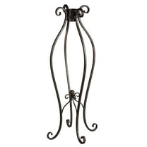 Evergreen 30 in. Black Metal Gazing Ball Stand
