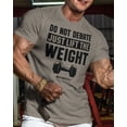 thumbnail image 2 of Gymish Don’t Debate Just Lift The Weight Workout T-Shirt – Funny Gym Tee for Men, Motivational Lifting Shirt,, Warm Grey, Small, 2 of 6