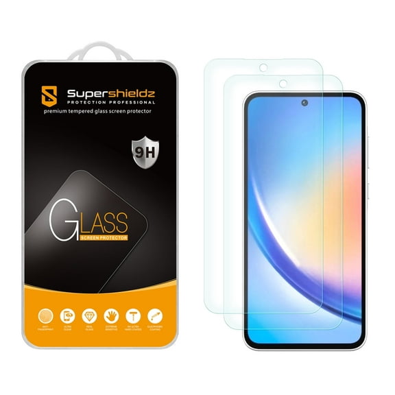 (2 Pack) Supershieldz Designed for Samsung Galaxy A35 5G Tempered Glass Screen Protector, Anti Scratch, Bubble Free