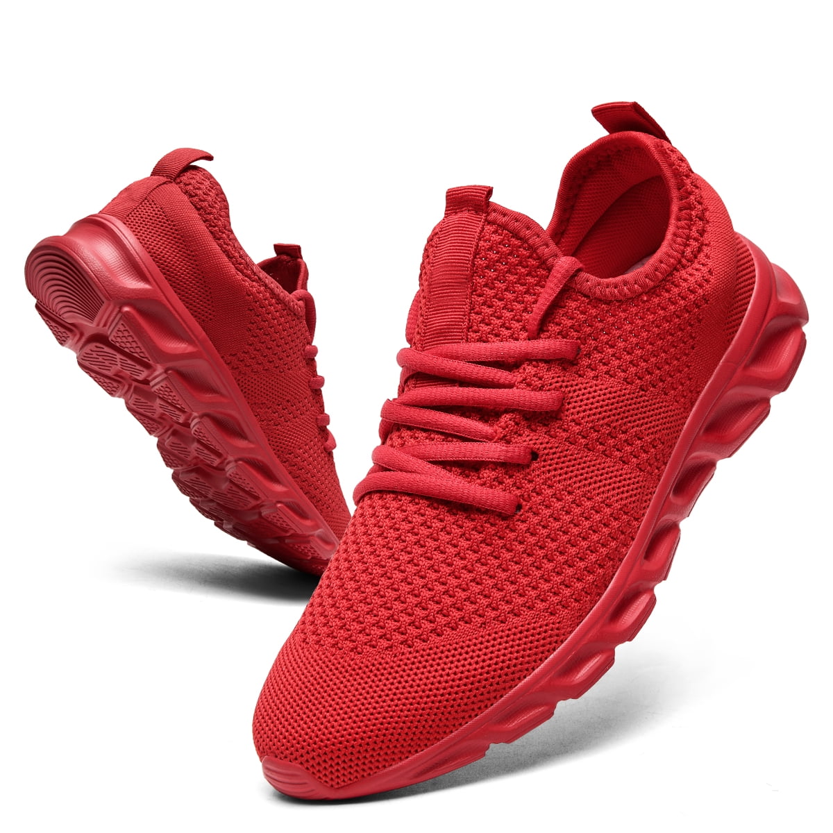 Mens Running Sneakers Athletic Mesh Casual Anti-Slip Trainers Light Sports Shoes