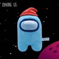 thumbnail image 5 of Among Us Huggable Buddie Plush Toy - Cyan with Beannie, 5 of 6