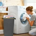 thumbnail image 3 of Laundry Basket 90L Large Capacity Laundry Washing Bin Collapsible Portable Laundry Hamper with Detachable Inner Bag Multipurpose Laundry Basket for College Dorm Laundry Bathroom Bedroom, 3 of 5