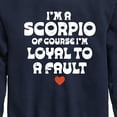 thumbnail image 3 of Instant Message - I'm A Scorpio Loyal To A Fault - Toddler & Youth Crewneck Fleece Sweatshirt, 3 of 6