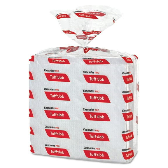 Cascades PRO Tuff-Job S300 Airlaid Wipers, 12 x 13, White, 50/Pack, 16/Carton