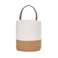 thumbnail image 2 of EIMELI Hanging Basket Natural Hand-woven Rattan - Faux Leather Household Flower Storage Baskets for Home, 2 of 8