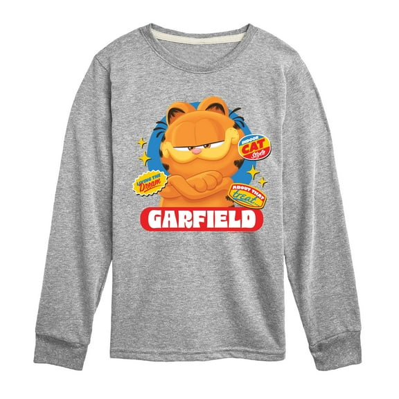 Garfield - Garfield Stickers - Toddler & Youth Long Sleeve Graphic T-Shirt