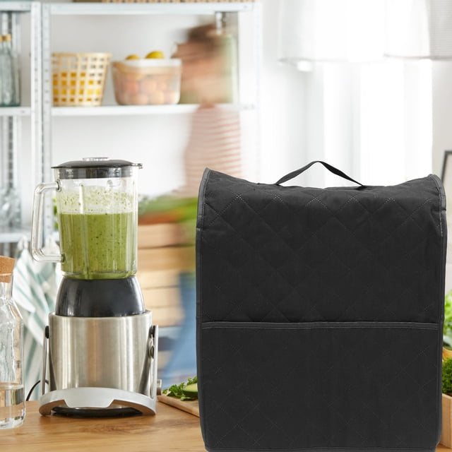 BESTYASH Protective Cover For Household Appliances Stand Mixer Cover Black Polyester 18.11 × 11.81 × 10.63 In 1 Set