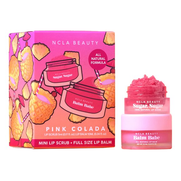 Set de cuidado labial NCLA Beauty Pink Colada vegano, 2 piezas