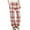 Red, variant on GigrtiJin Casual Pants for Children Teens Plaid Printed High Waisted Straight Leg Pants with Pocket 4-14 Years