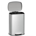 thumbnail image 1 of Garvee 13.2 Gallon Stainless Steel Kitchen Trash Can with Lid, 1 Inner Bucket, Silver, 1 of 9