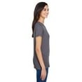 thumbnail image 2 of Champion Womens Short Sleeve Ring Spun T-Shirt, L, Charcoal Heather, 2 of 3