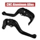thumbnail image 2 of 1 Par Moto Freno Embrague Manetas Plegables CNC para Suzuki Negro, 2 of 6