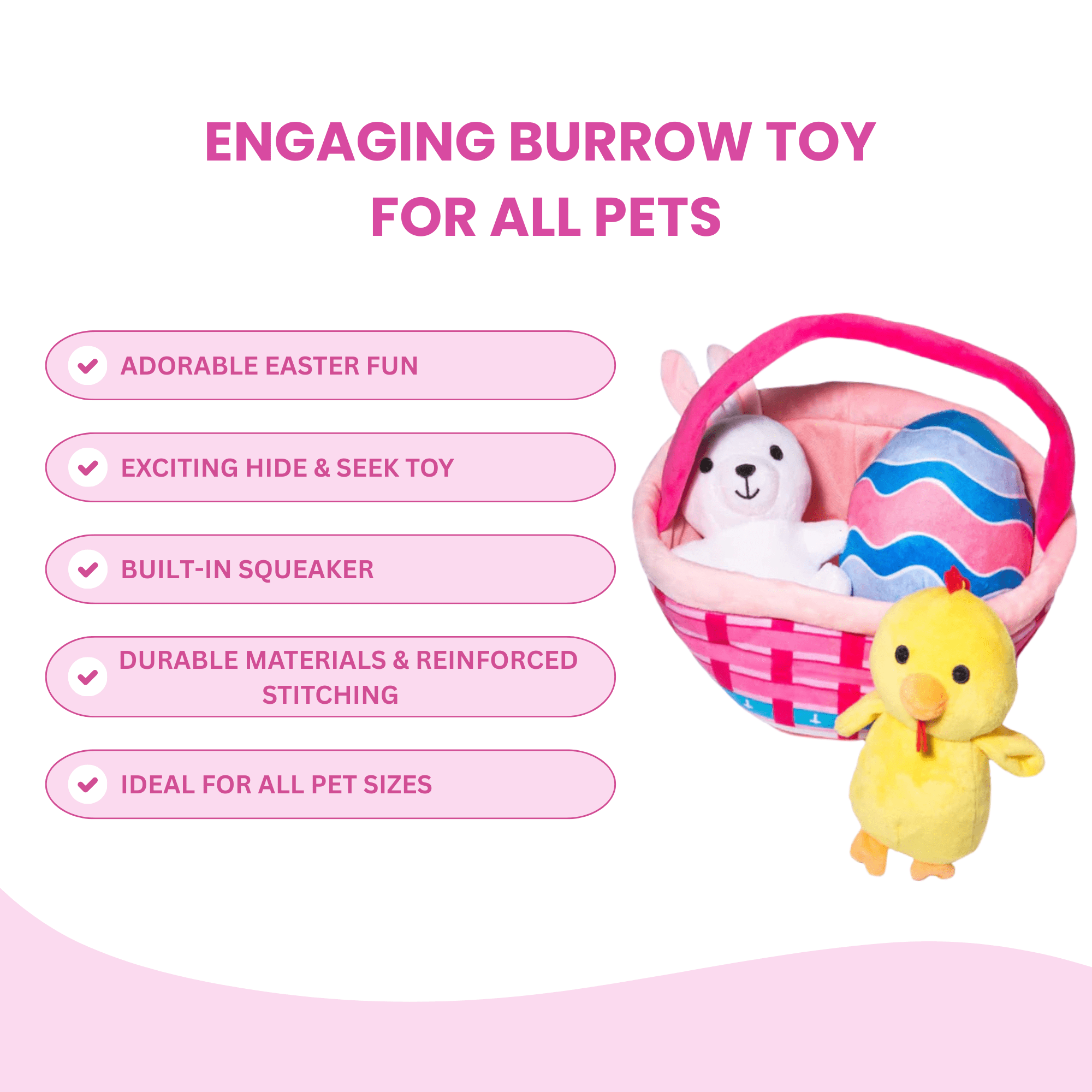 Easter Basket Dog Toy