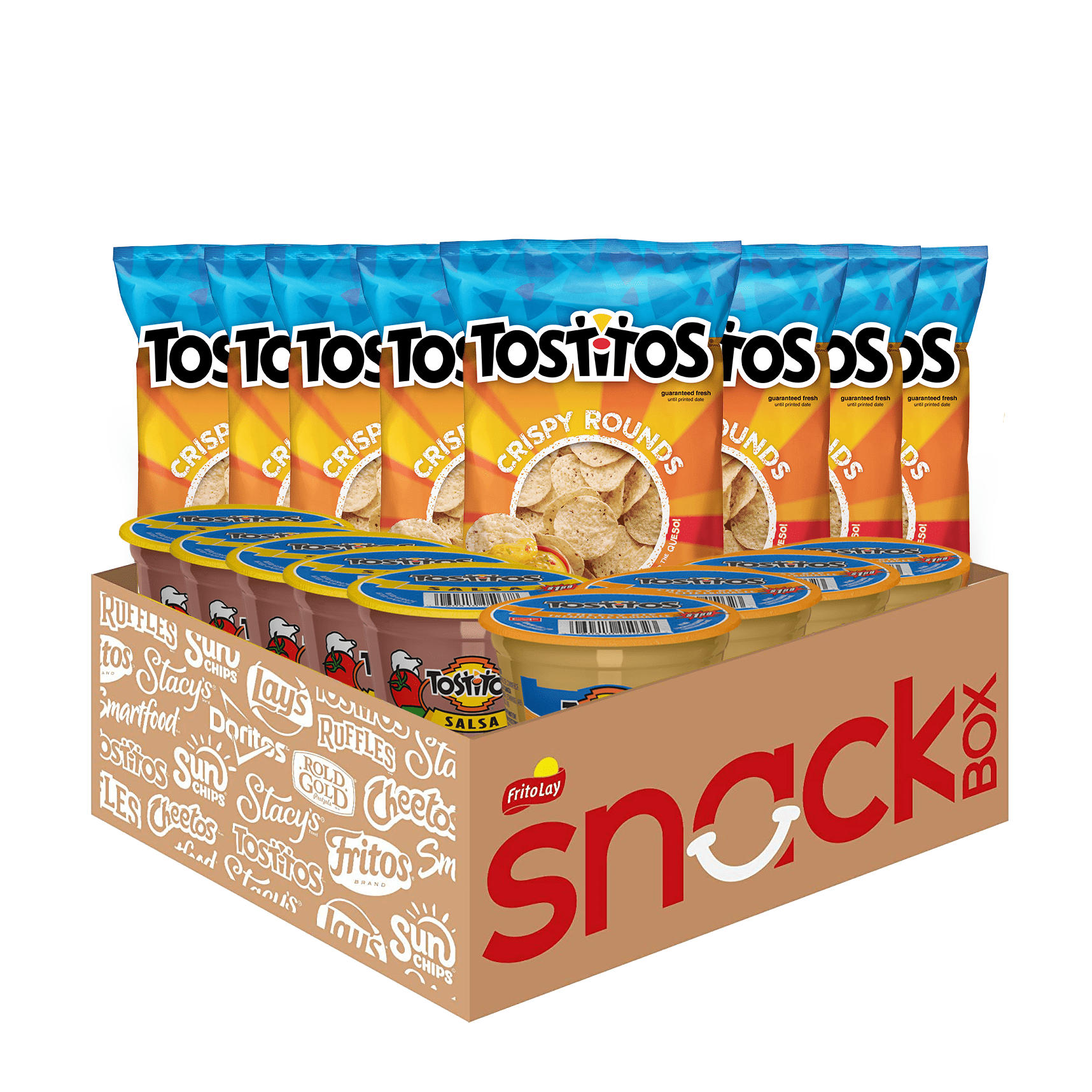 Tostitos Chip & Salsa Pack, 3oz Tostitos Crispy Rounds & 3.8oz Medium