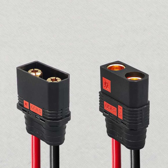 Connecteur de Câble Anti-Étincelles QS8-S Adaptateur de Batterie Câble en Silicone 8AWG