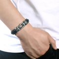 thumbnail image 3 of Lov you forever Pulsera de cuero trenzado para mi hijo y nieto, te amo para siempre, pulsera con nudo de cuero trenzado para hombre, 3 of 3