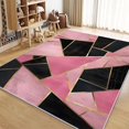 thumbnail image 4 of Washable Area Rug for Living Room 7x8 ft Geometric Marble Gold Lines 3D Print Decor Carpet, Non Slip Stain Resistant Large Area Rugs, for Bedroom Dining Room Office, 4 of 7