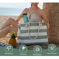 thumbnail image 7 of DAKIMOE Beach Bags For Women - Large Beach Tote Bags with Zipper Waterproof Sandproof Swim Pool Beach Bag Large Tote, 7 of 7