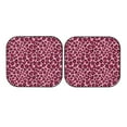 thumbnail image 7 of Daiia Rose Leopard Print 2PCS Car Windshield Sun Shade, Foldable Sun Shield for Car Front Window, Auto Sun Blocker Visor Protector Universal for Truck SUV Pickup-Medium, 7 of 7