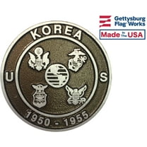Gettysburg Flag Works Aluminum Grave Marker Korean War Veteran, Cemetery Memorial Flag Holder, Veteran, Made in USA