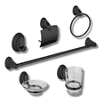 thumbnail image 1 of Juego De Accesorios Para Baño Acero Inoxidable De Lujo 6 Pz Xtellar Negro, 1 of 2