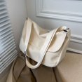 thumbnail image 2 of Bolso Hombro para Hombres Y Mujeres Mensajero Sólido Nailon Viajes () Blanco, 2 of 8