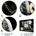 thumbnail image 3 of Designart "Bag Unveiled Black Luxury wall art II" Fashion Metal Wall Art Prints, 3 of 5