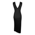 thumbnail image 5 of Taylonsss Womens V Neck Slim Fit Backless Slit Sleeveless Dress Stylish Party Evening Outfit, 5 of 8