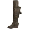 thumbnail image 3 of Brinley Co. Womens Wide Calf Over-the-Knee Wedge Boot, 3 of 8