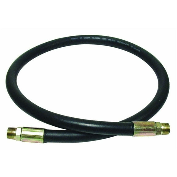 Apache 98398321 1/2" x 60" 2-Wire Hydraulic Hose Male x Male Assembly,black