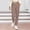 Brown, variant on Women's High Rise Jogger Pants, Allover Vertical Stripe Print, Drawstring Waist and Side Pockets for Movie Night Relax in Fall Winter Black M