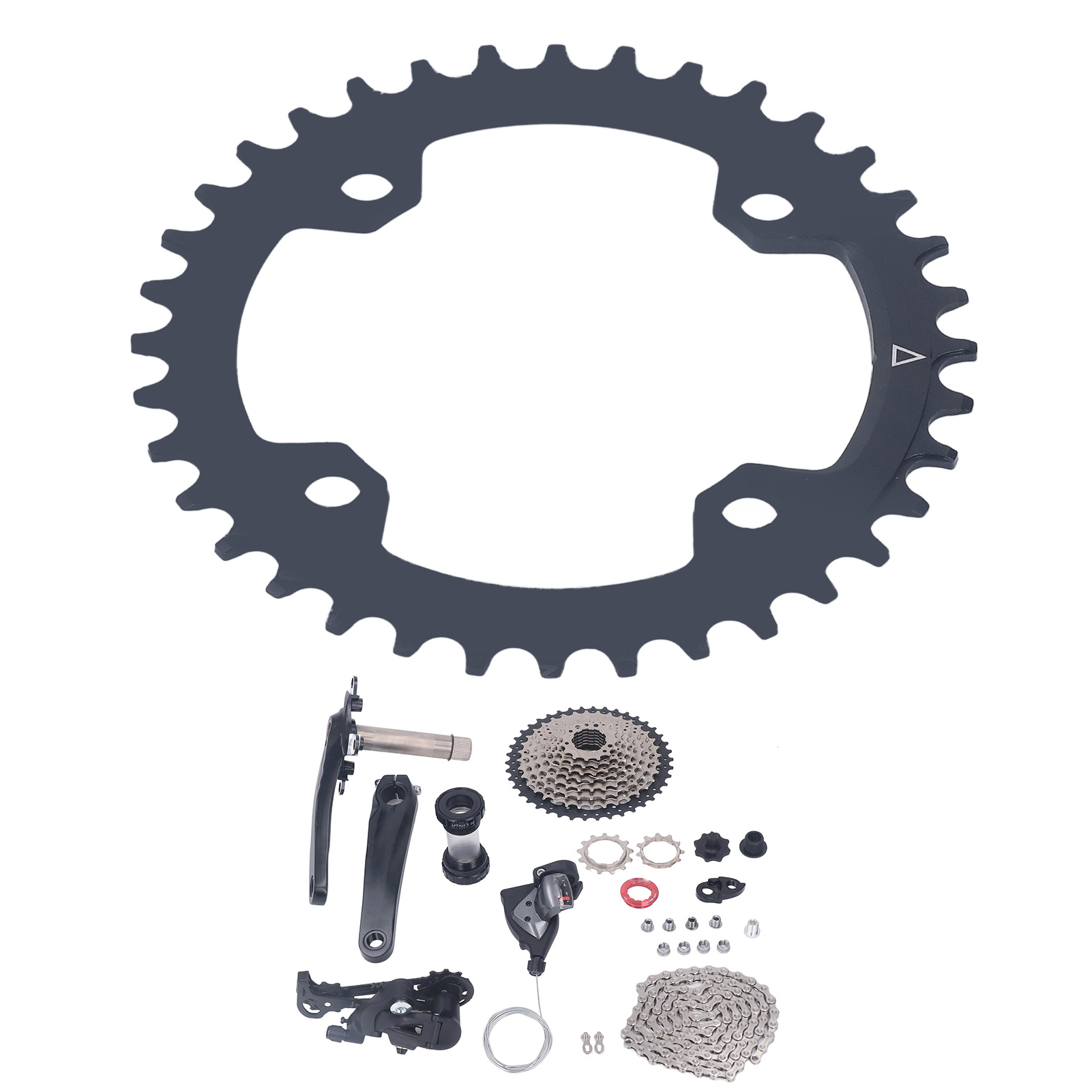 Groupe De Vitesses 10V Pour Vélo - Plateau 34T - Cassette 11-40T - Aluminium - Aqxreight