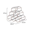 thumbnail image 2 of Shengyu Tabletop Wine Rack 6 Bottle Wine Holder Modern Metal Wine Rack Desktop Wine Bottle Holder Rose gold, 2 of 6