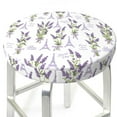 thumbnail image 6 of Goofa Lavender Flowers Printed Stool Covers Round, Waterproof Round Bar Stool Covers Anti-Slip Round Bar Stool Seat Cover with Elastic Bands Durable -14 inch, 6 of 7