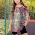 thumbnail image 5 of Virmaxy (5-15 Years) Boys Girls Fashion Casual Shirt Teenagers Solid Color Short Sleeve Round Neck Top Summer Loose Casual Trendy Pullover Shirt Multicolor-42 8 Years, 5 of 8