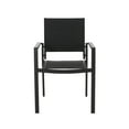 thumbnail image 6 of Modern Outdoor Dining Chairs Set of 2 with Aluminum Frame and Weather Resistant Mesh Seating for Patio, Garden, or Backyard, 6 of 9