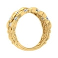 thumbnail image 2 of 1/2 Carat Diamond 3 Line Wedding Band Ring in 10K Yellow Gold (Ring Size 6), 2 of 6