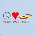 thumbnail image 2 of CafePress - Peace Love Bagels Infant Bodysuit - Baby Light Bodysuit, Size Newborn - 24 Months, 2 of 4